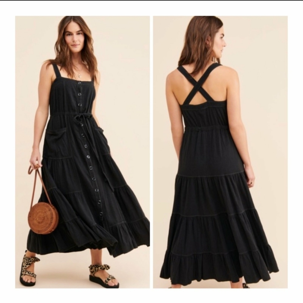 Free People Catch The Breeze Midi Dress